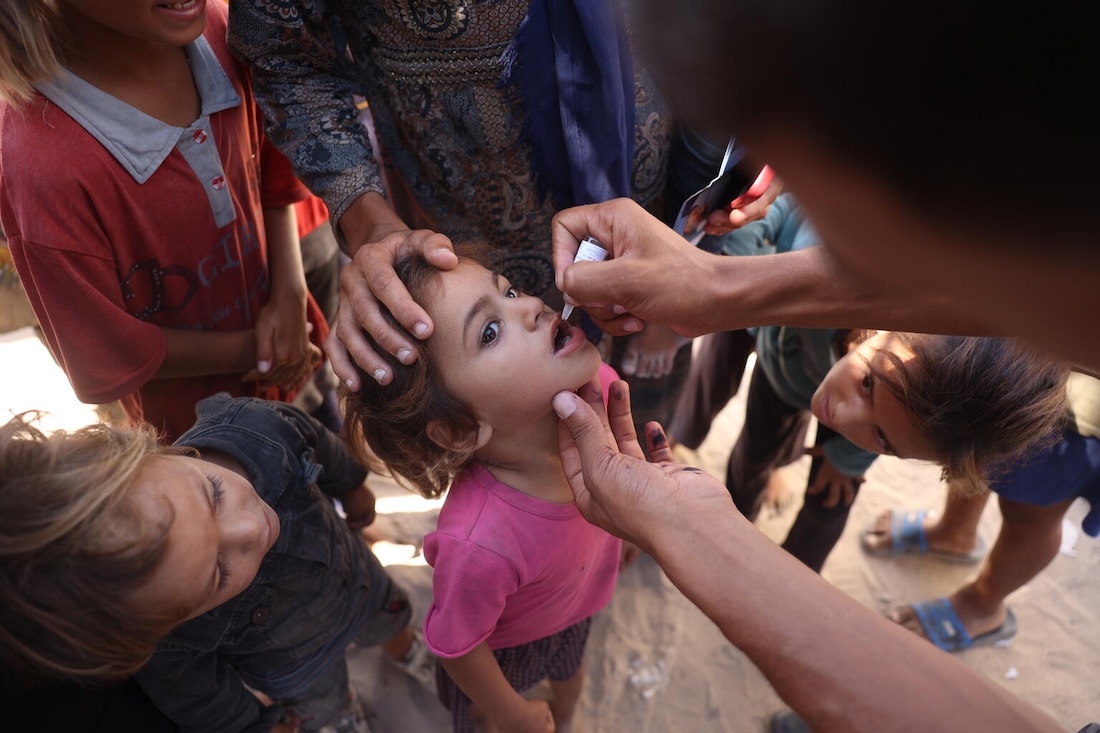 Polio vaccine protects children in Gaza