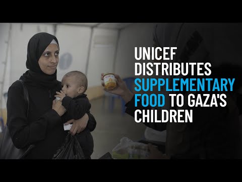 Thumbnail for video UNICEF Distributes Supplementary Food to Gaza's Children