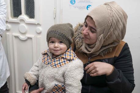 Little boy from Syria who recovered from severe wasting with UNICEF's help.