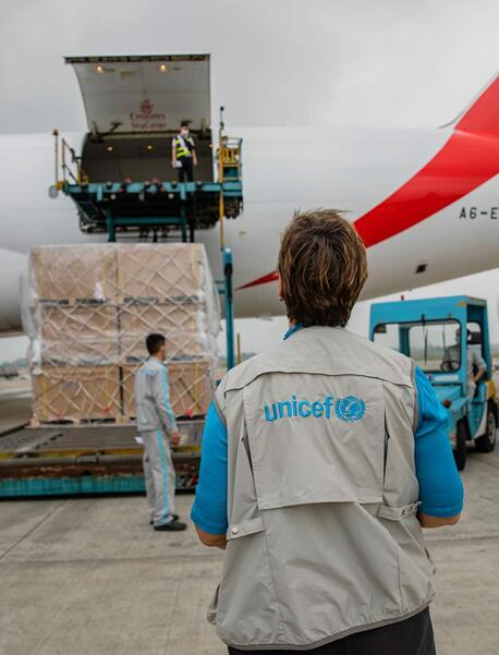 UNICEF delivers supplies wherever kids need them most