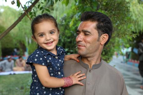 When the Afghanistan government announced the reopening of the country after the COVID-19 lockdown, Rahimullah and his daughter Rahila, 7, headed to the park.