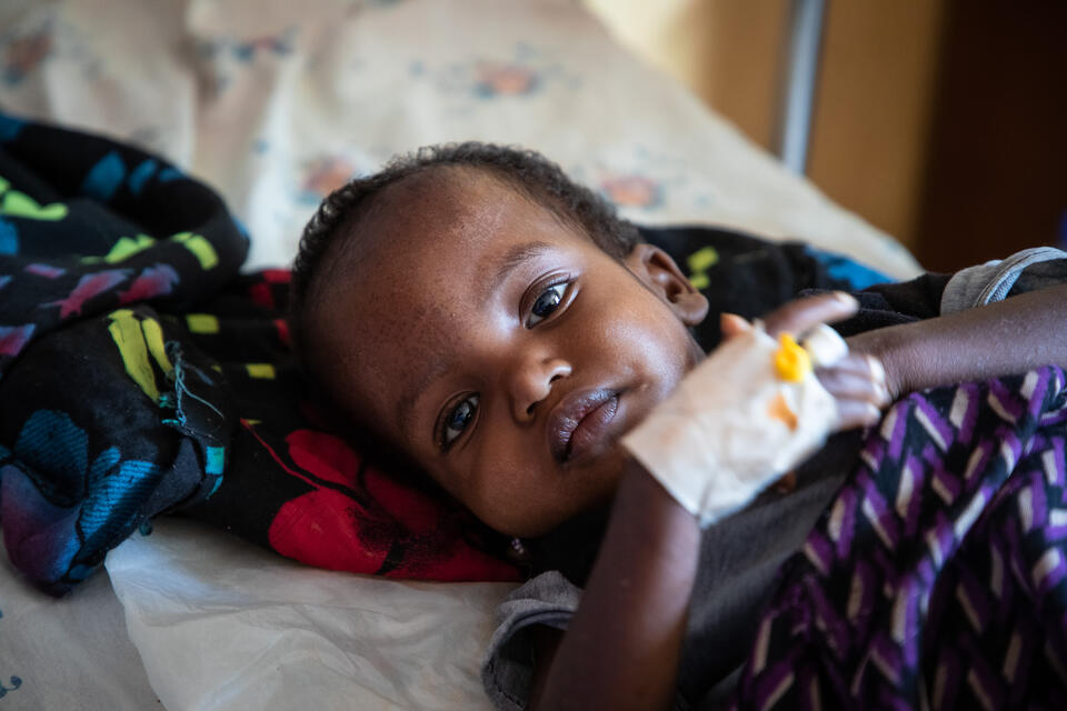 Ethiopian child with pneumonia