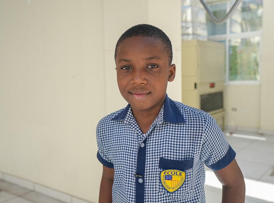 In Haiti, Chrisjordan, 8, put his hopes for peace into verse, sharing his words with UNICEF as part of the Poems for Peace initiative.