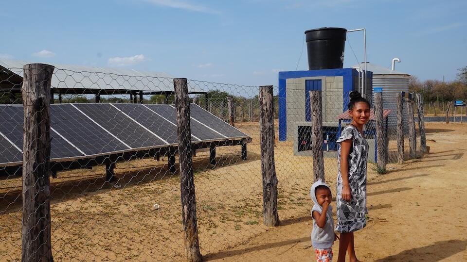 Estefany operates a local solar-powered water plant that benefits at least 2,500 people in the Guarerapo community.