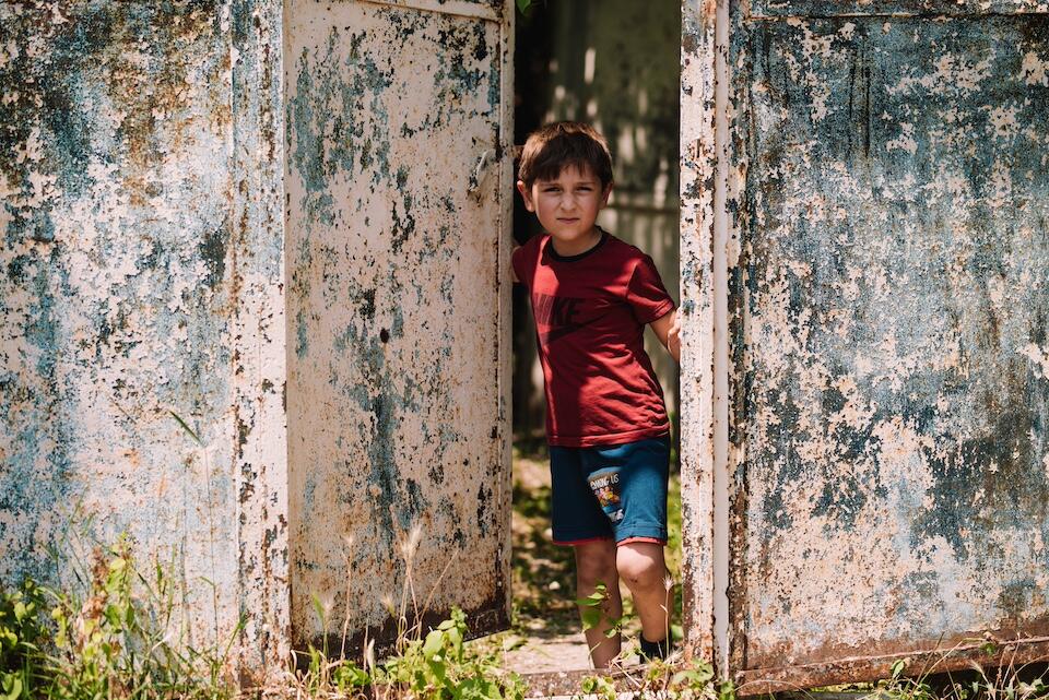 A young boy in Achajur, Armenia who is benefiting from UNICEF-supported programs in the country.