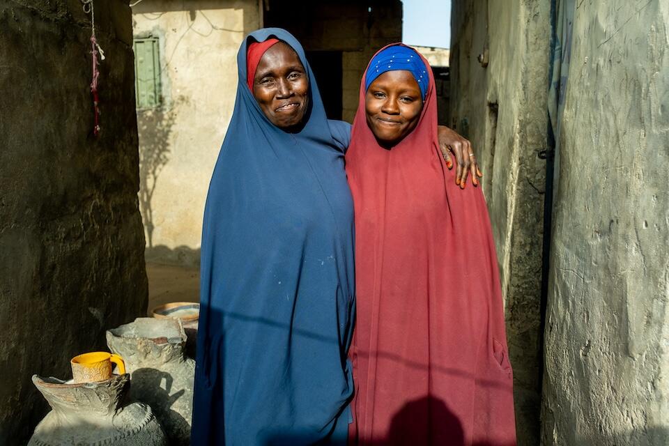 Fatima, 17, and her mother in Maiduguri, Nigeria. 