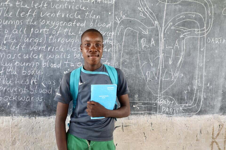 In Kenya's Tana River County, Mohamed, 17, is back in school with support from UNICEF and Education Cannot Wait. 