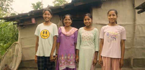 A mother and her children in Nepal, where UNICEF is supporting efforts to provide better outcomes for children suffering from noncommunicable diseases including Sickle Cell Disease. 