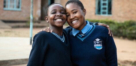 Students at Bandawe Girls' Secondary School in Malawi.